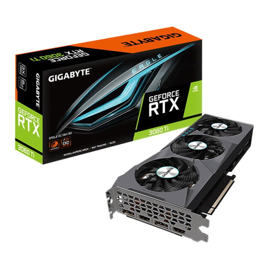 Gigabyte NVIDIA GeForce RTX 3060 Ti EAGLE OC 8GB GDDR6X Ampere Graphics Card : image 1
