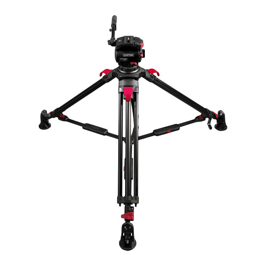 Cartoni Focus 10 Red Lock Mid Level Tripod Kit : image 3