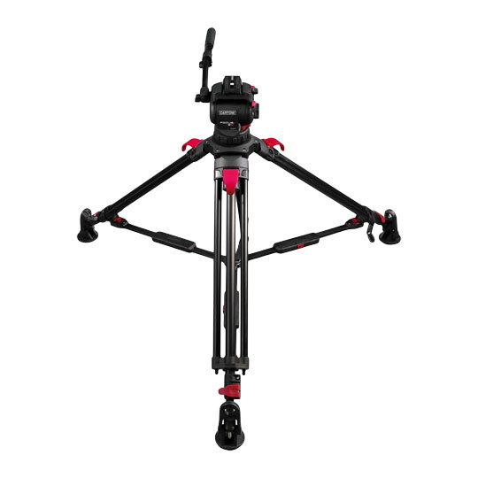 Cartoni Focus 8 Red Lock Mid Level Tripod Kit : image 3