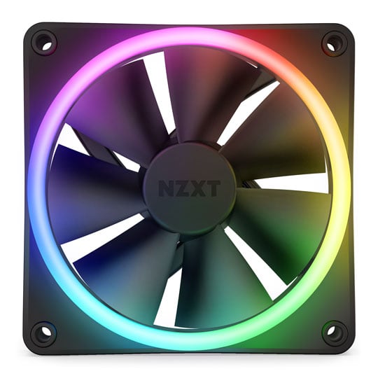 NZXT F120 RGB Duo 120mm PWM Fan 3 Pack with Controller Black