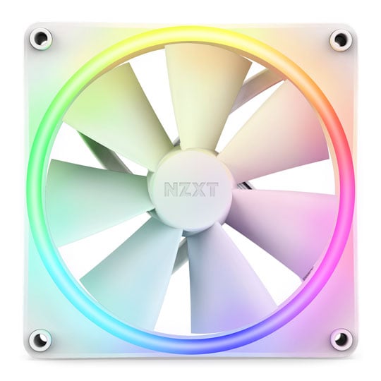 NZXT F140 RGB Duo 140mm PWM Single Fan White