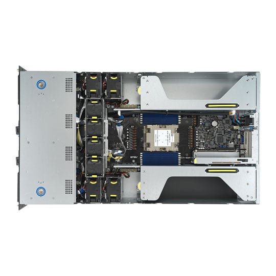 ASUS ESC4000A-E12-SKU1 AMD EPYC Zen 4 2U PCIe Gen5 Barebone GPU Server : image 3