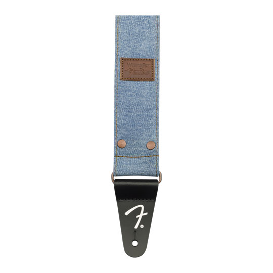 Fender x Wrangler Riveted Denim Strap, Light Indigo : image 4
