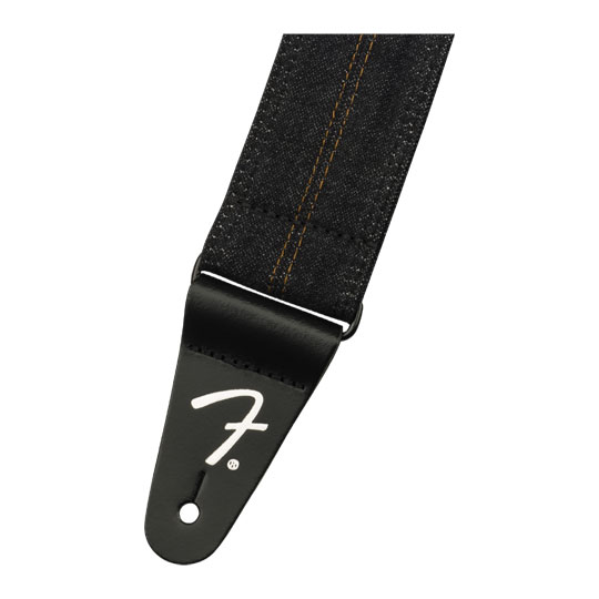 Fender x Wrangler Denim Strap, Washed Black Stitch