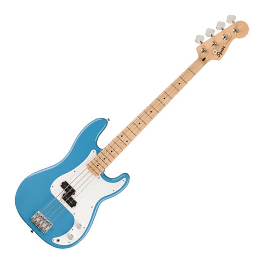 Squier Sonic Precision Bass, Maple Fingerboard, White Pickguard, California Blue
