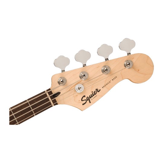 Squier Sonic Bronco Bass, Laurel Fingerboard, White Pickguard, Black : image 3