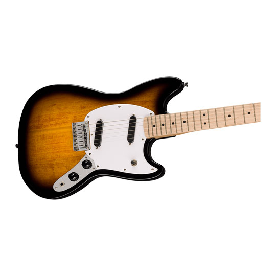 Squier Sonic Mustang, Maple Fingerboard, White Pickguard, 2-Color Sunburst : image 3