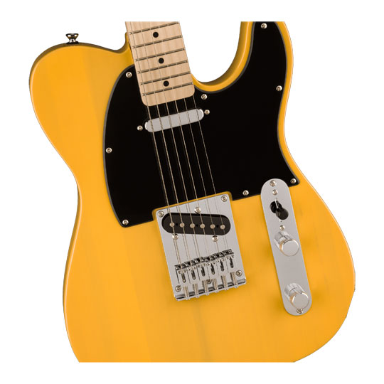 Squier Sonic Telecaster, Maple Fingerboard, Black Pickguard, Butterscotch Blonde