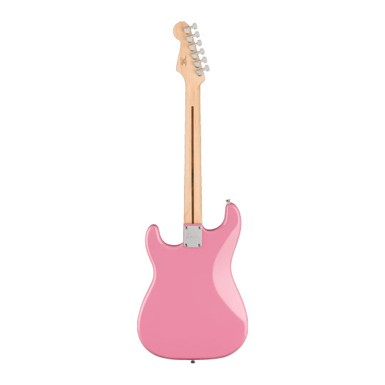 Squier Sonic Stratocaster HT H, Maple Fingerboard, White Pickguard, Flash Pink : image 4