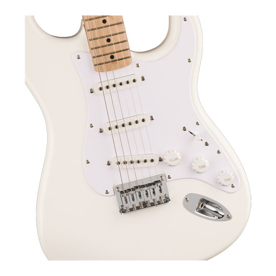 Squier Sonic Stratocaster HT, Maple Fingerboard, White Pickguard, Arctic White