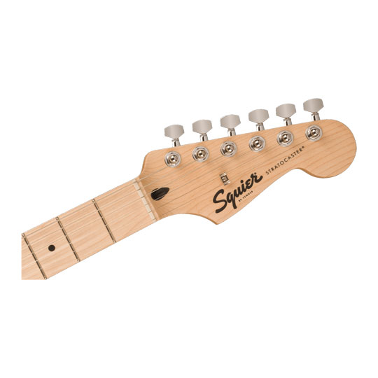 Squier Sonic Stratocaster HSS, Maple Fingerboard, Black Pickguard, Black : image 3