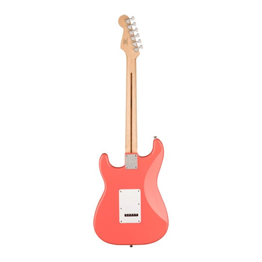 Squier Sonic Stratocaster HSS, Maple Fingerboard, White Pickguard, Tahitian Coral : image 3