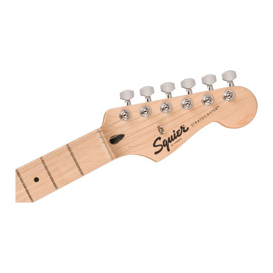 Squier Sonic Stratocaster, Maple Fingerboard, White Pickguard, Black : image 3