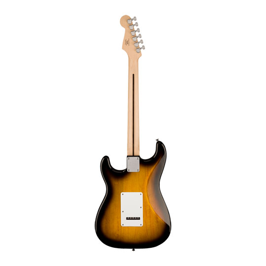 Squier Sonic Stratocaster, Maple Fingerboard, White Pickguard, 2-Color Sunburst