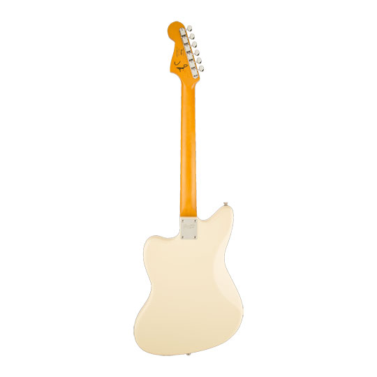 Squier J Mascis Jazzmaster, Laurel Fingerboard, Gold Anodized Pickguard, Vintage White : image 4