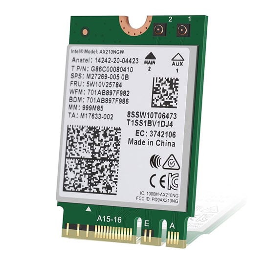 AX210NGW WiFi Card, Wi-Fi 6E 11AX Wireless odule Expand to 6GHz U