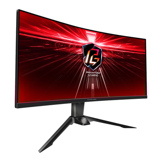ASRock 34" PG34WQ15R2B 165Hz VA FreeSync Premium WQHD Curved Monitor