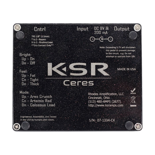 KSR Ceres 3 Channel High-Gain Preamp Pedal : image 3