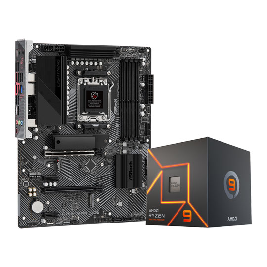 ASRock B650 PG Lightning + AMD Ryzen 9 7900 CPU Bundle LN134590