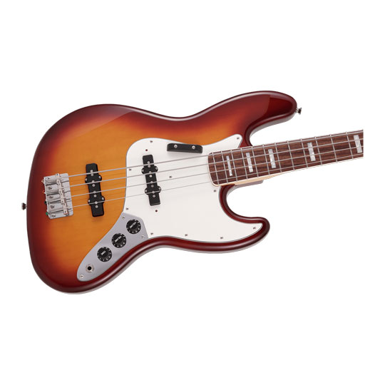 Fender Made In Japan Limited International Colour Jazz Bass, Rosewood Fingerboard, Sienna Sunburst