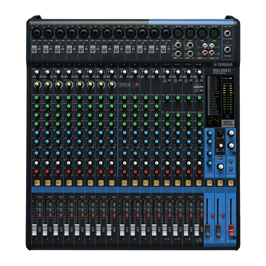 Yamaha MG20XU, 20-Channel Mixer With USB & FX