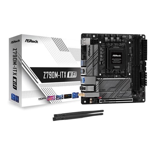 ASRock Intel Z790M-ITX WiFi PCIe 5.0 DDR5 mini-ITX Refurbished Motherboard