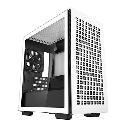 DeepCool CH370 WH Tempered Glass White Micro ATX Gaming Case