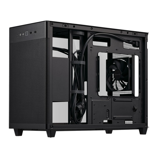 ASUS PRIME AP201 MicroATX Black Gaming Case : image 3
