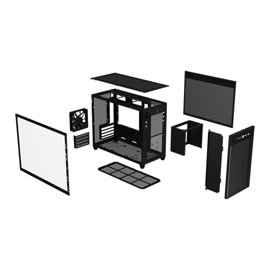 ASUS PRIME AP201 MicroATX Black Gaming Case : image 4