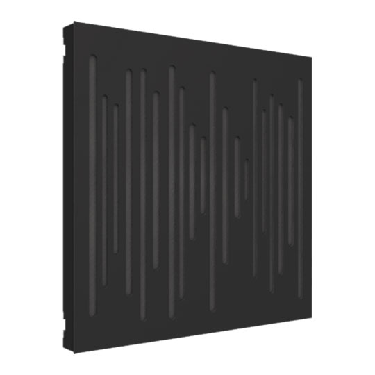 Vicoustic VicPattern Ultra Wavewood - Matte Black (Box of 3)