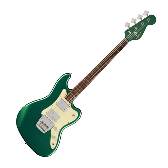 Squier - Paranormal Rascal Bass HH, Laurel Fingerboard, Mint Pickguard, Sherwood Green