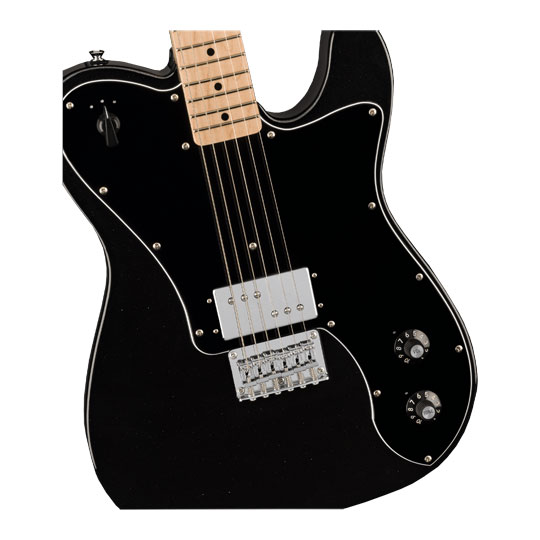 Squier - Paranormal Esquire® Deluxe, Maple Fingerboard, Black Pickguard, Metallic Black