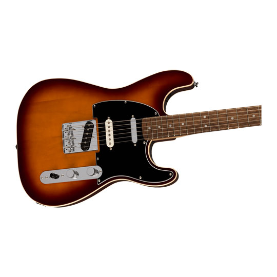 Squier - Paranormal Custom Nashville Stratocaster, Laurel Fingerboard, Black Pickguard, Chocolate 2