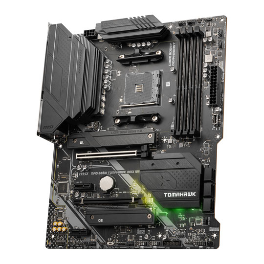 MSI AMD B550 MAG TOMAHAWK  MAX WIFI PCIe 4.0 ATX Refurbished Motherboard : image 3
