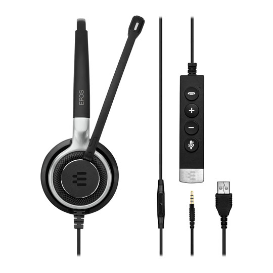 Epos Impact SC 665 USB Wired Binaural Headset 3.5mm Connector Black/Grey : image 2