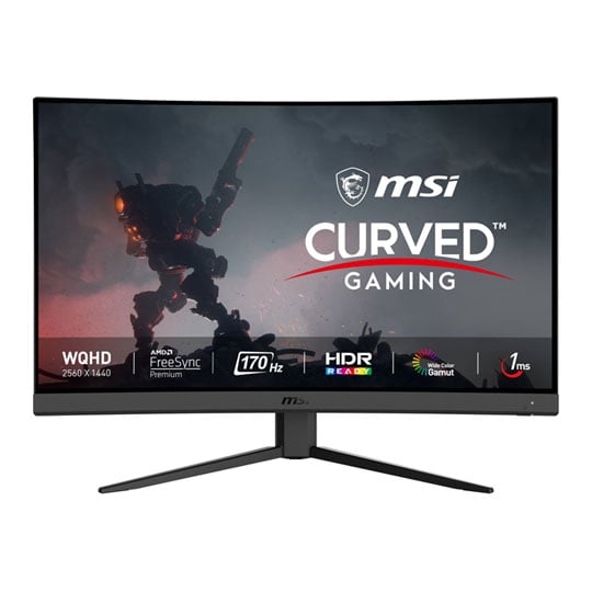 MSI 32" WQHD 170Hz 1ms VA Curved FreeSync Premium Gaming Monitor