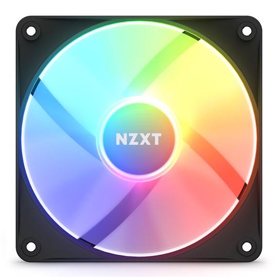 NZXT F120 RGB Core 120mm PWM Fan 3 Pack with Controller Black