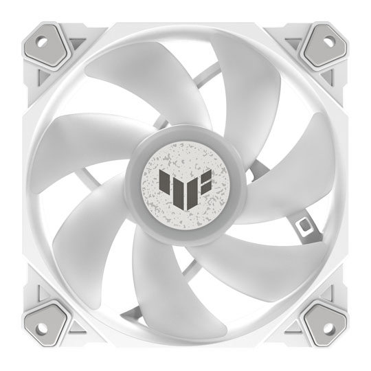 ASUS TUF Gaming TF120 ARGB Static Pressure White Case/CPU Cooler Fan : image 4