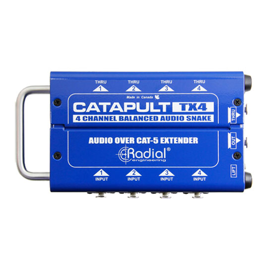 Radial Catapult RX4M 4-Channel Cat5 Snake Transmitter