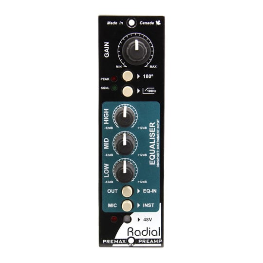 Radial Workhorse PreMax Microphone Preamplifier and EQ