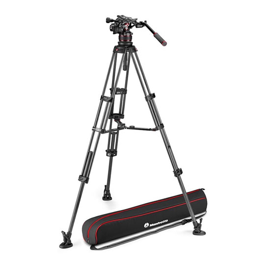Manfrotto Nitrotech 612 & CF Twin MS Tripod