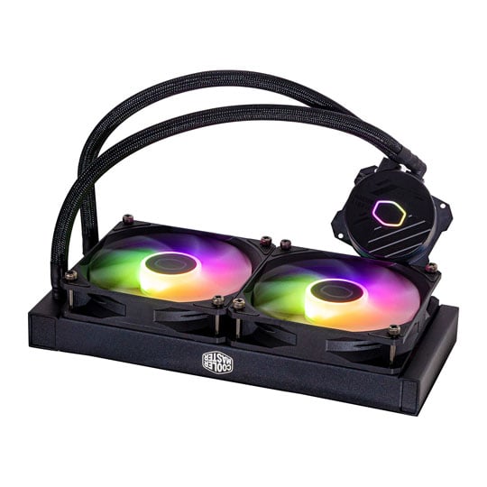 Cooler Master 240mm MasterLiquid 240L Core ARGB Intel/AMD CPU Liquid Cooler : image 3