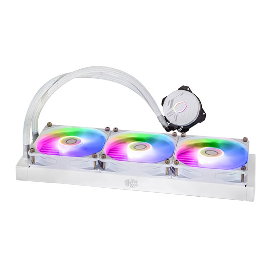 Cooler Master 360mm MasterLiquid 360L Core ARGB White Intel/AMD CPU Liquid Cooler : image 3