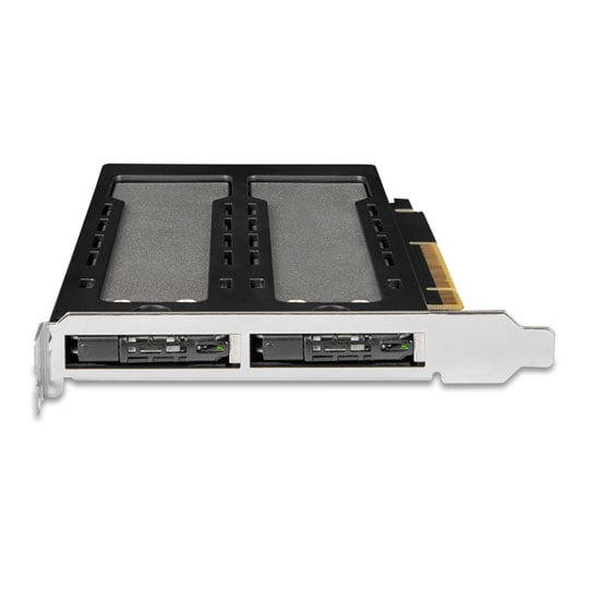 ICY DOCK 2 Bay M.2 NVMe SSD to PCIe 4.0 x8 Mobile Rack Enclosure