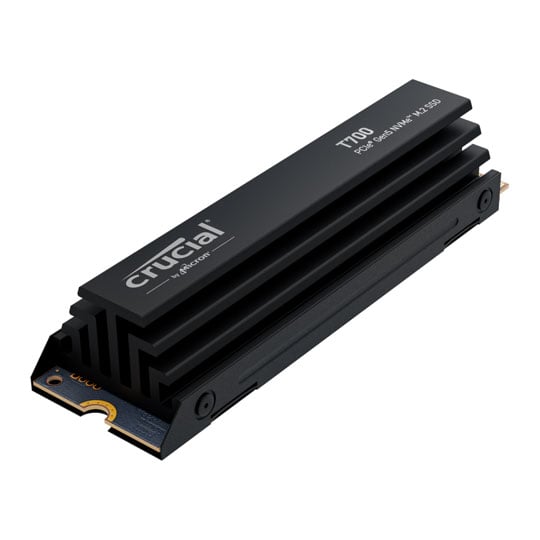 Crucial T700 4TB M.2 PCIe Gen 5 NVMe SSD/Solid State Drive with Heatsink