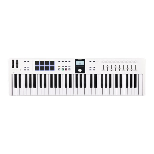 Arturia Keylab Essential 3 61 Note Controller Keyboard - White