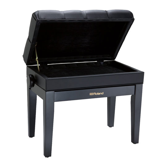 Roland RPB-500BK Piano Bench with Storage Compartment