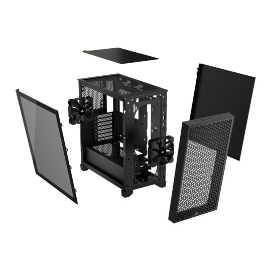 Corsair 3000D Airflow Black Tempered Glass Mid-Tower ATX Case : image 3