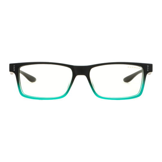 GUNNAR Optiks Cruz Anti Blue/UV Computer Glasses Onyx Teal, Clear Tint Unisex