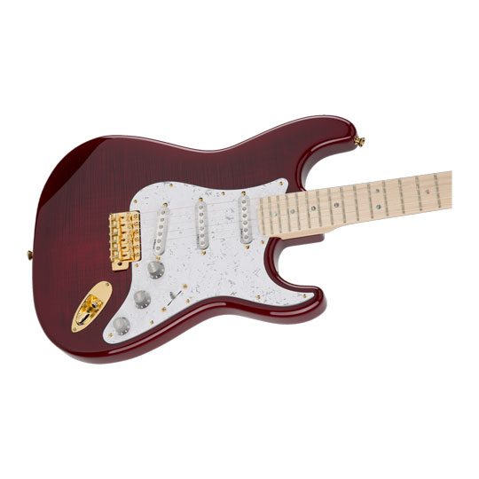 Fender Richie Kotzen Stratocaster, Maple Fingerboard, Transparent Red Burst